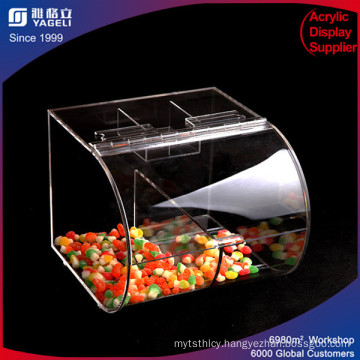 2.5 Gallon 2 Compartments Acrylic Candy Bin